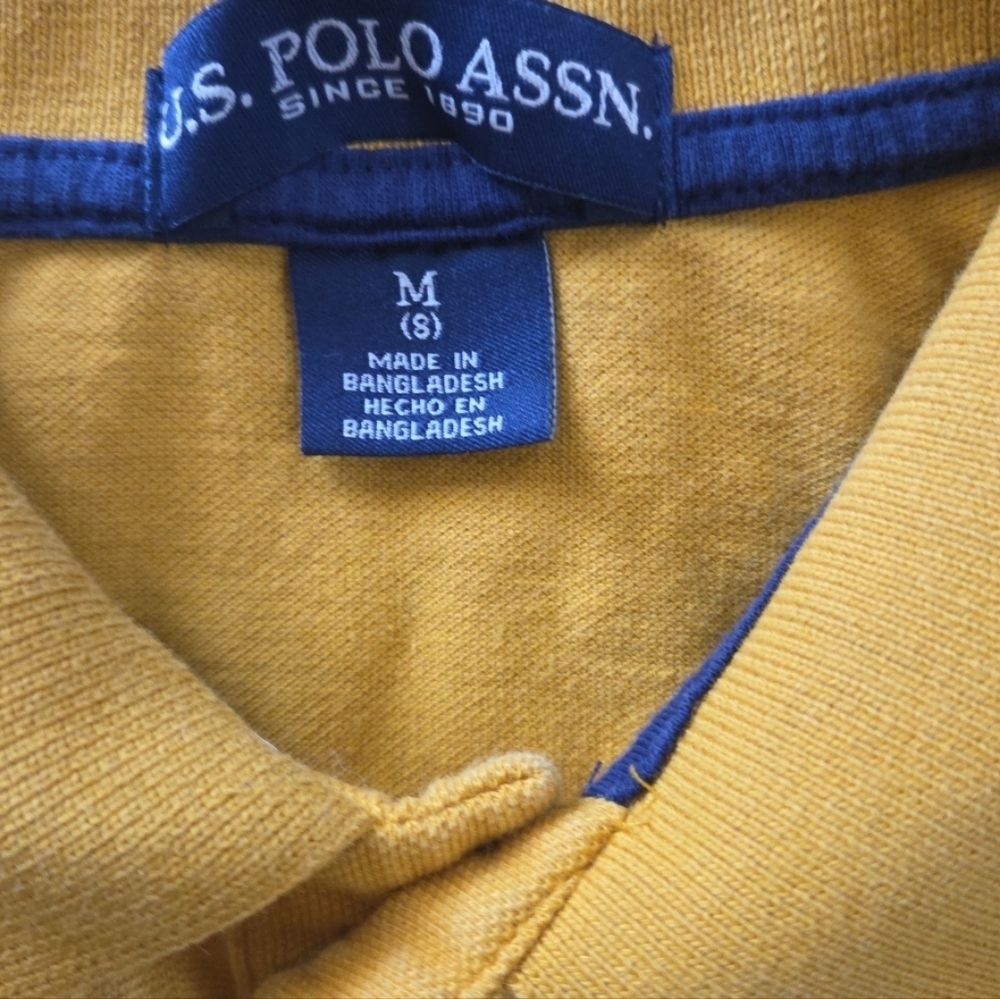 U.S. Polo Assn. Boys Polo Shirts Lot Of 2 Colorblock Classic Stripe M (8) - Picture 2 of 7